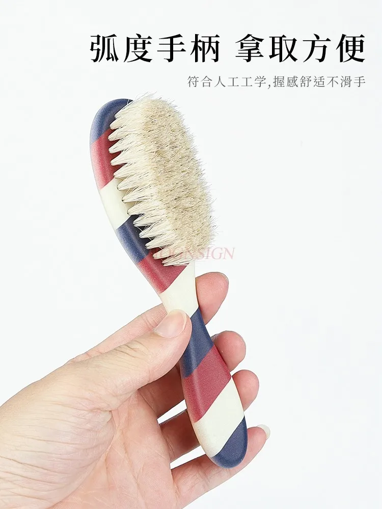 New Professional Barber Shaving Beard Brush Hair Removal Neck Duster Brushes Horse Hair Salon Face Mustache Clean Shaving Tools