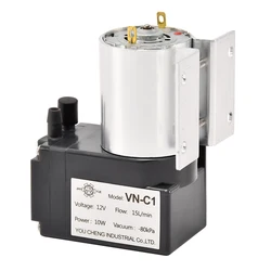 DC 12V/24V Mini Small Negative Piston Vacuum Pump Pressure Suction Diaphragm Portable Vacuum Pump VN-C1