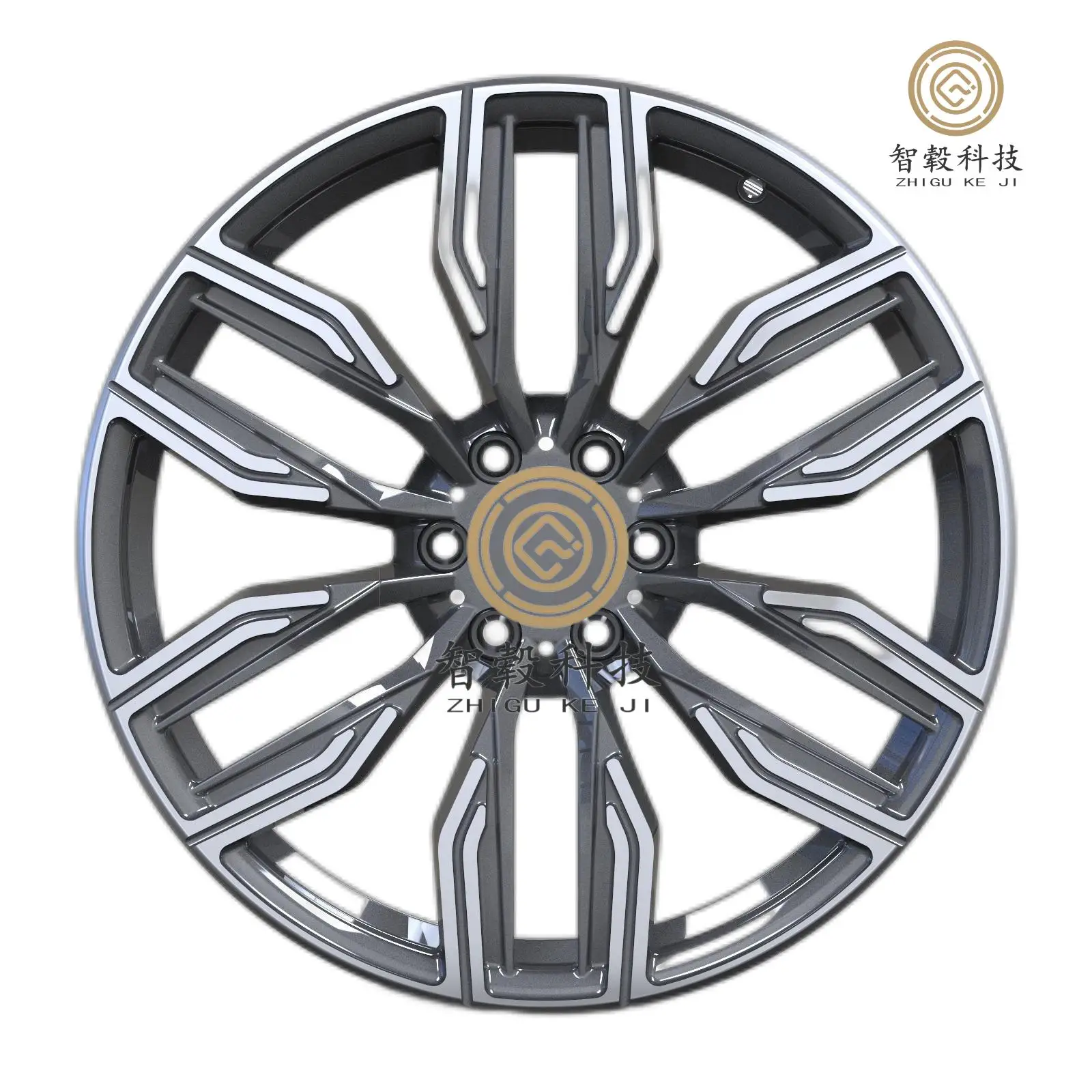 

ZHI GU Factory Direct Sale 5x120 Custom Forged Rim Brand 17 18 19 20 21 22 23 24 26 Inch Polished 200 X 60mm Nylon Wheel 16 50mm