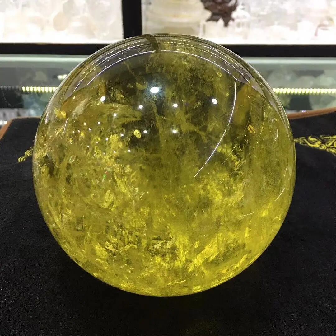 

Top Natural Yellow Crystal Topaz Crystal Ball Crystal Ball Healing