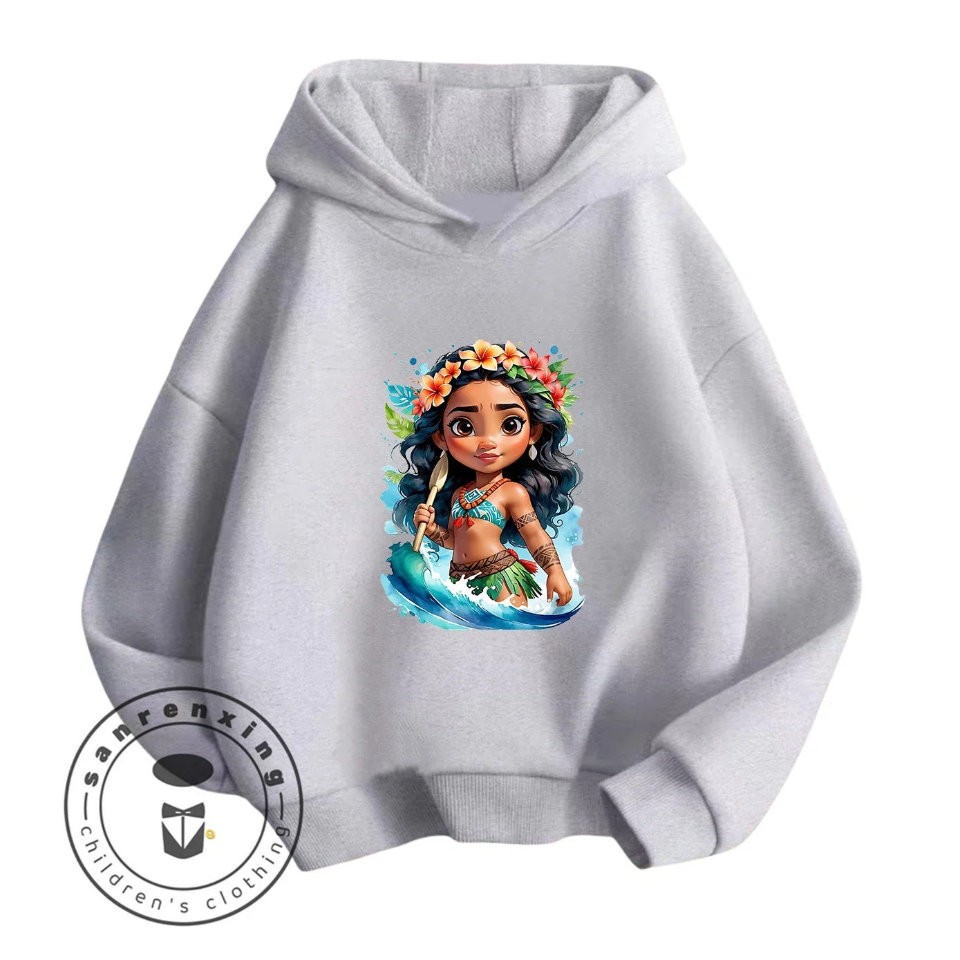 

Autumn Winter Hot Hooded Sweatshirt Boys Girls 3-14Y Moana Cute Kawaii Cartoon Street Outdoor Casual Stylish Lovely