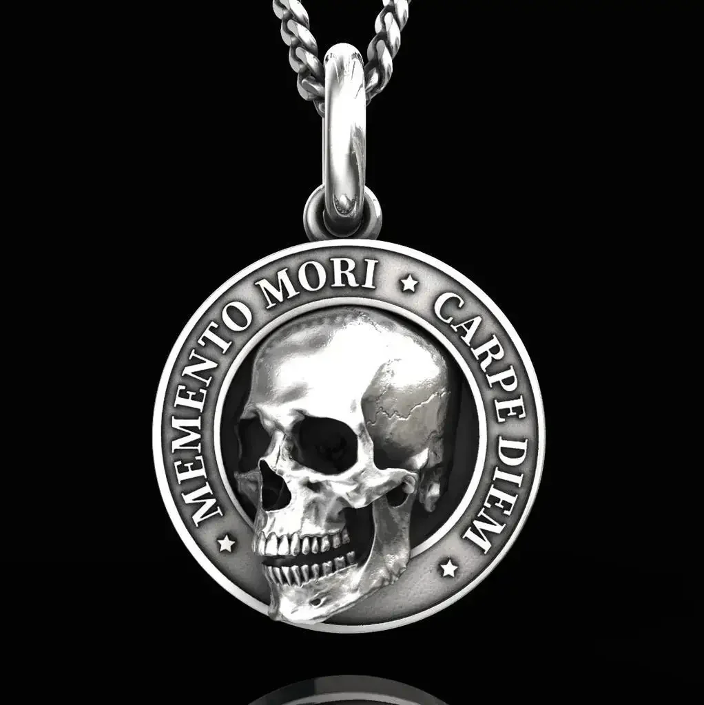 2025 MEMENTO MORI CARPE DIEM Necklace Memorial Skull Pendant  Commemorating The 400th Anniversary of Moliere's Birth