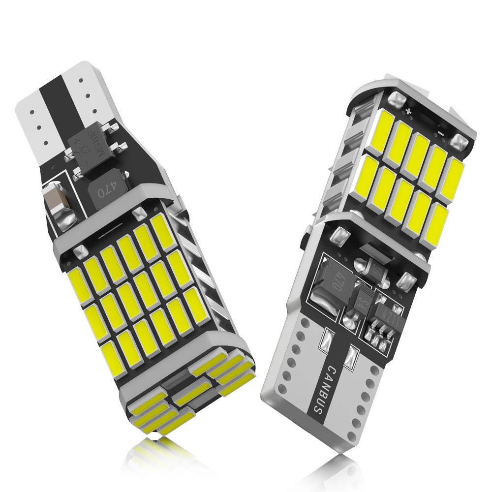 Oprah 2PCS LED T10 W5W Żarówki 4014 26 SMD Canbus Bez Błędu Do Samochodowych Oświetlenia Wnętrza Samochodu Automatyczna Lampka Do Czytania 1200Lm Biała 6000K