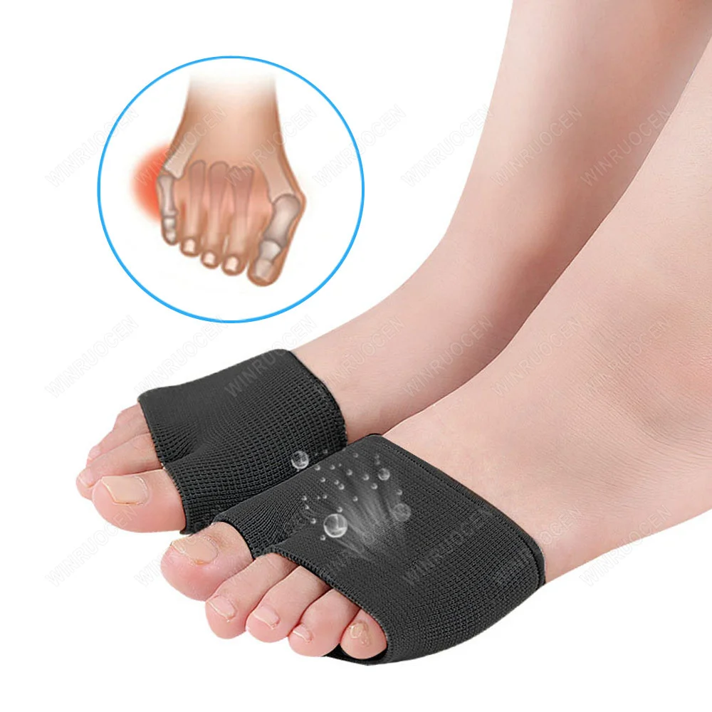 Toe Separation Pads Silicone Forefoot Metatarsal Support Soft Gel Pads Unisex High Heel Elastic Foot Care Pain Relief Insoles