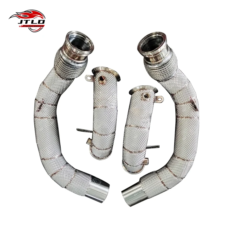

Hot Sell High Performance 304 Stainless Steel Heat Shielding Exhaust Downpipe for X5M X6M Front Race Pipes F95 F96