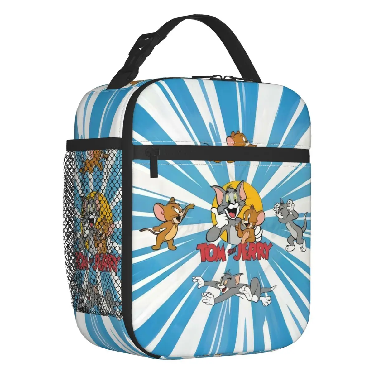 

Tom & Jerry Tumbler Wrap Portable Lunch Box Women Anime Cartoon Thermal Cooler Food Insulated Lunch Bag School Children Student