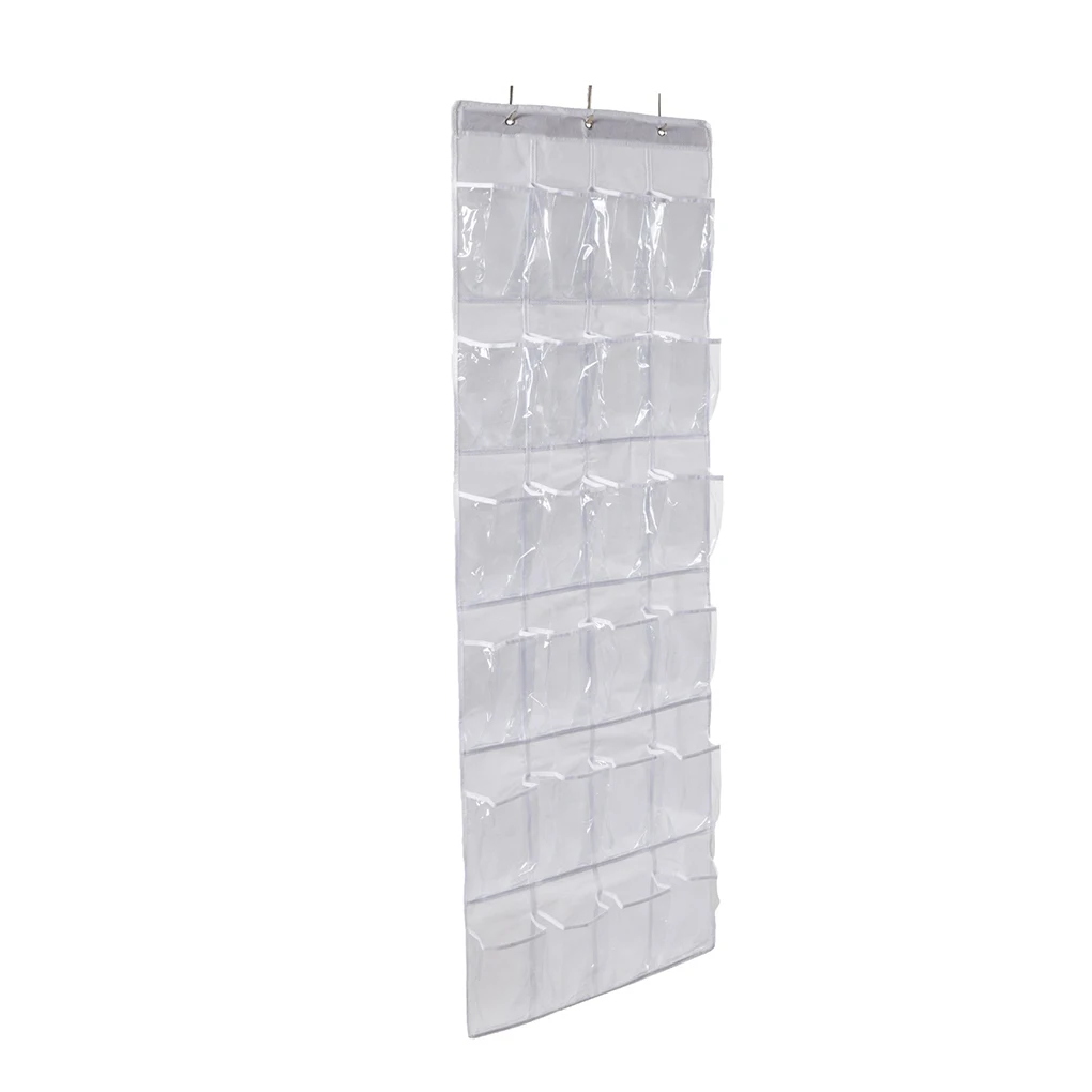 Shoe Organizer Space Saving Workmanship Door Storage Bag Craftsmanship Hanging Rack Organization 24 Pocket Container