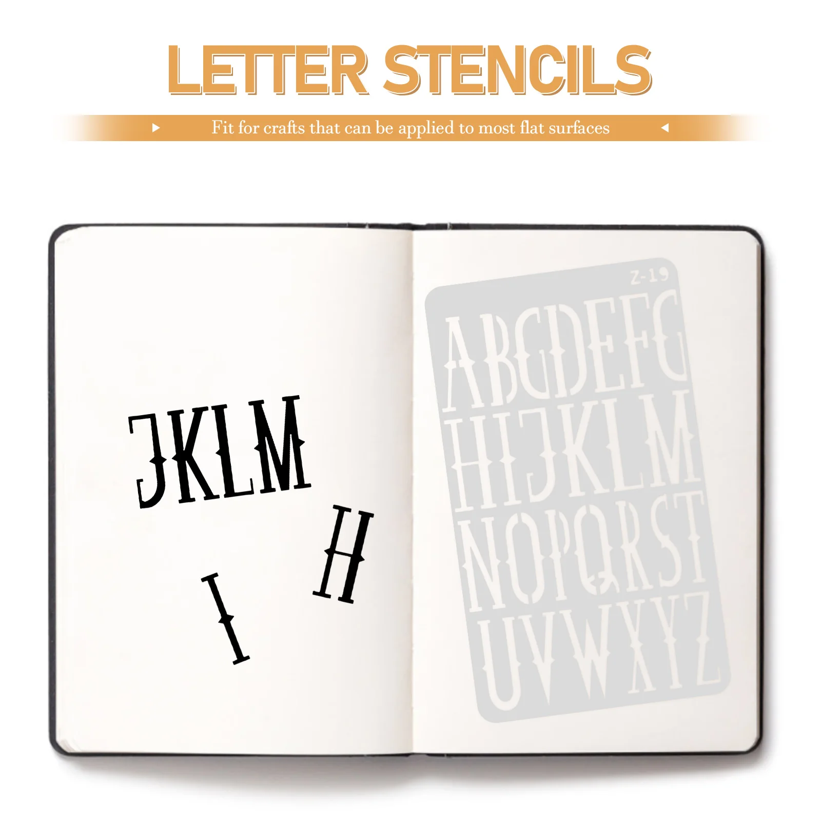 

20 Sheets Letter Stencils for Painting Reusable Pet Craft Templates Smooth Wall Wood DIY Art Projects English Alphabet Molds