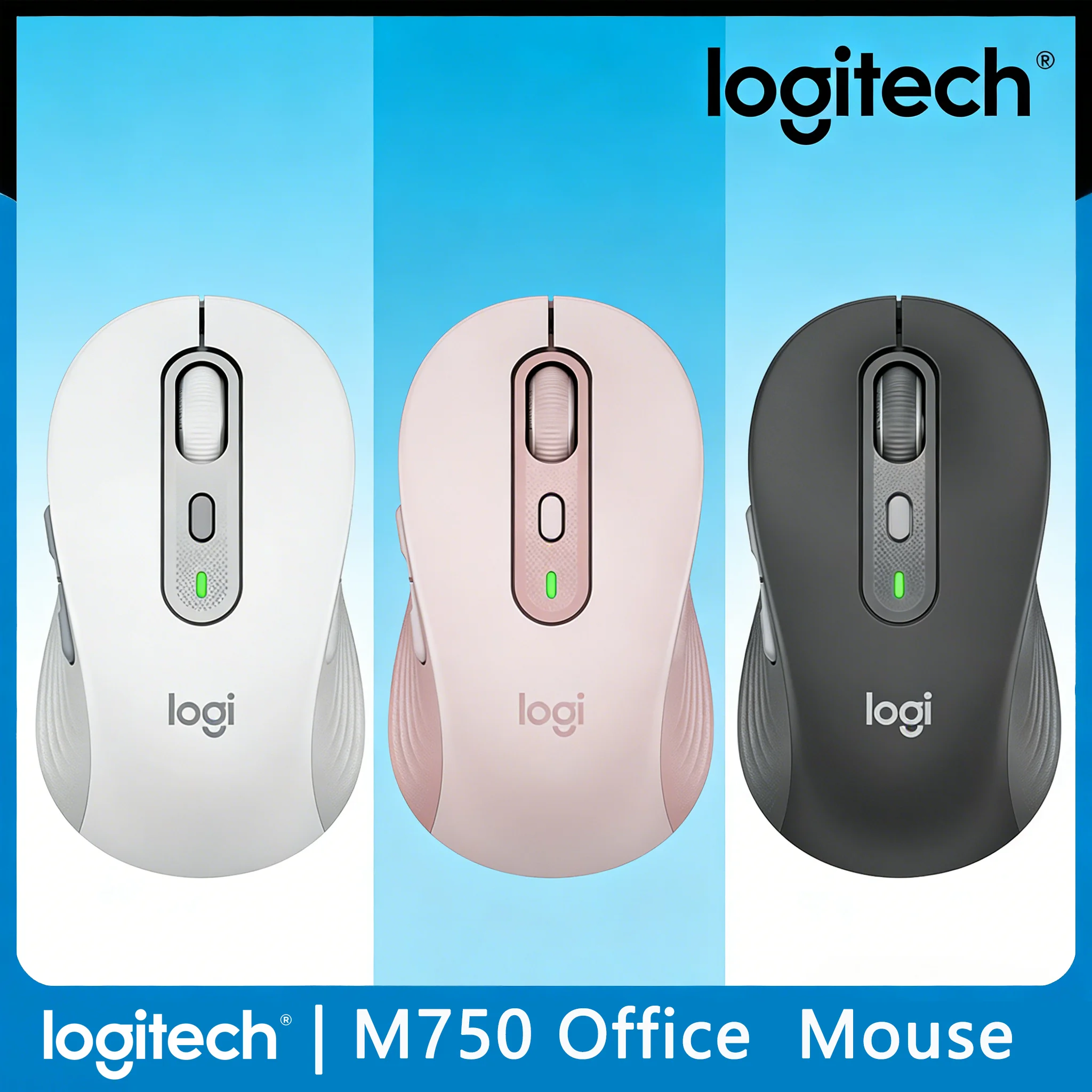 

Увеличенное время автономной работы: Эргономичная мышь Logitech M750