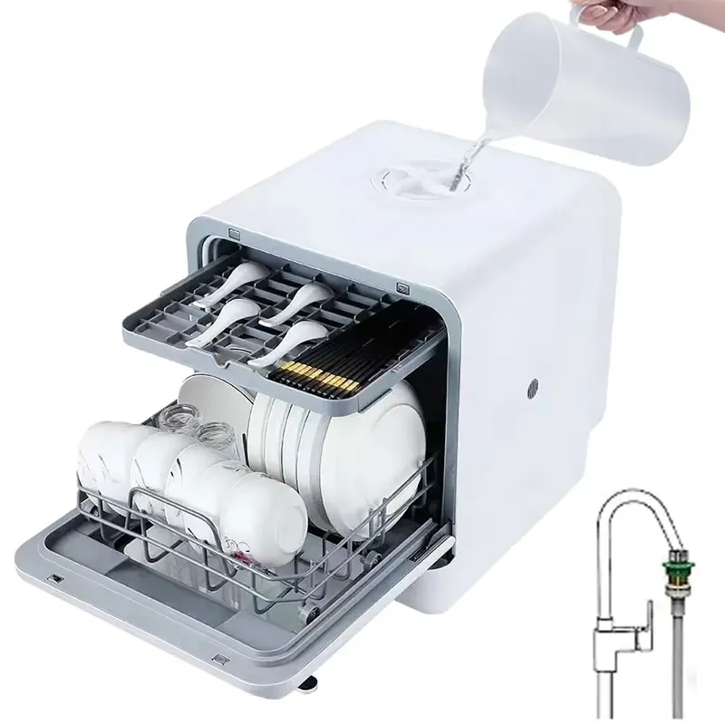 Desktop Dishwasher Home Installation Free Mini Dishwasher Portable Fully Automatic Intelligent Dishwasher Manufacturer