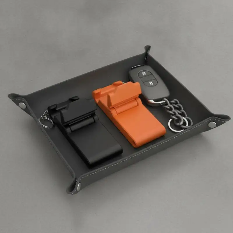 1 Pc Portable Keychain Phone Stand Mini Foldable Mobile Phone Holder Pocket Desktop Bracket Hands-Free For Smartphone