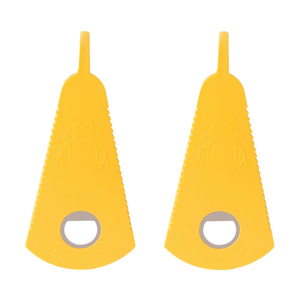 

2Pcs Multifunctional Bottle Opener Manual Can Opener Plastic Easy Open Tool for Beer Soda Beverage Jar Lid Remover