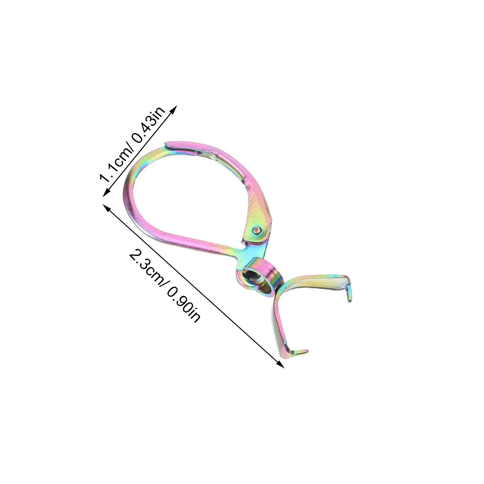 20pcs Stainless Steel French Earring Hooks Leverback Earwires with Smooth Edges and Secure Clasp