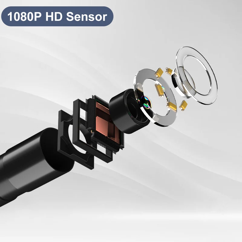 5.5 مللي متر/8 مللي متر 2 في 1 الهاتف الاتصال المباشر المنظار آيفون/Type-C/أندرويد 1080P HD IP67 Borescope كاميرا فحص الأنابيب ﻿ المجاري