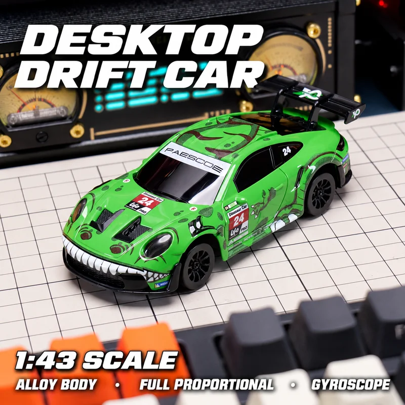 Hongxing D43 1:43 4WD Gyro Drift RC Car Alloy Body Full Proportional 2.4G Mini Racing Car New Colors for Adult Hobby