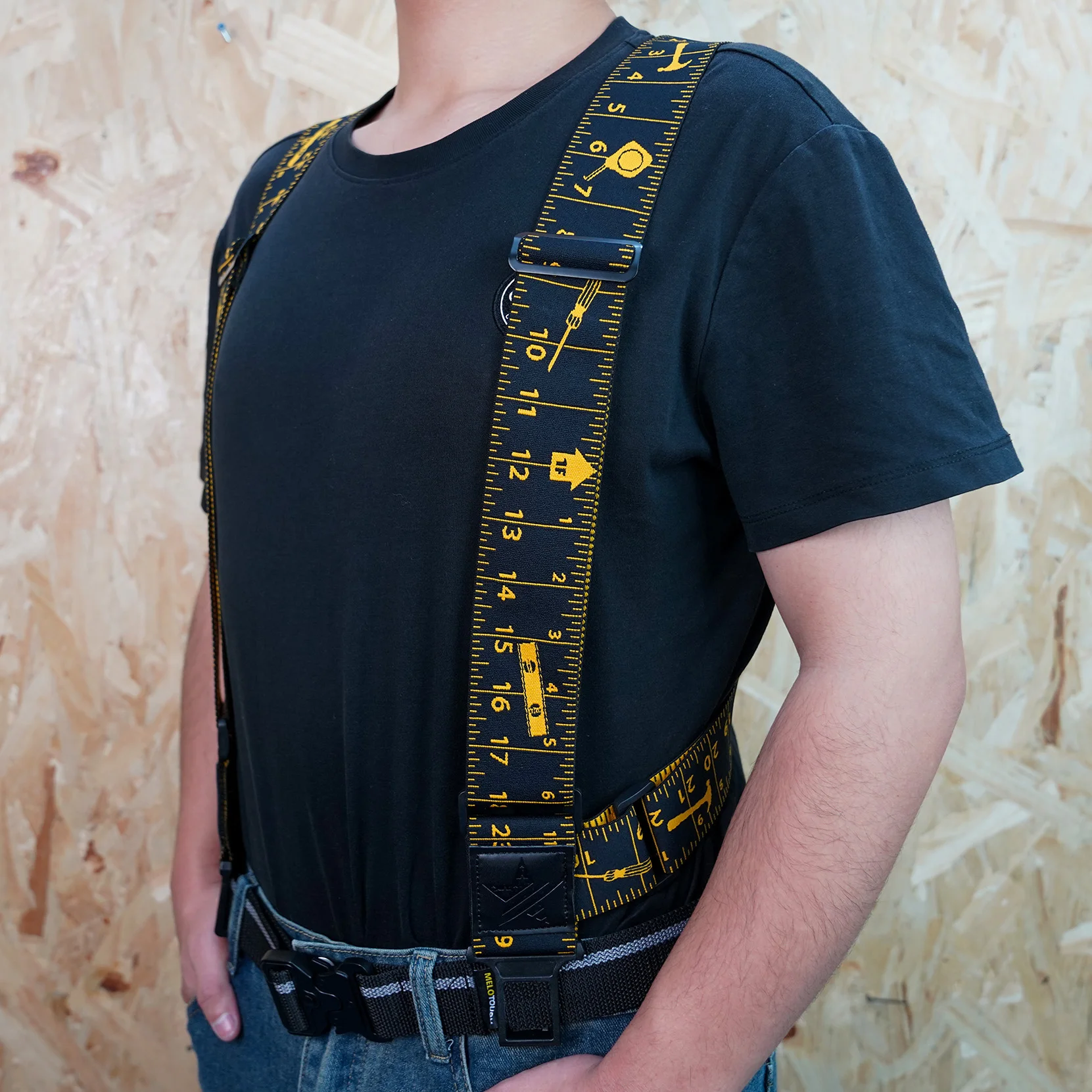 Suspensórios KUNN Perry para homens, suspensórios de clipe lateral de caminhoneiro de 2 polegadas, suspensório resistente com gancho