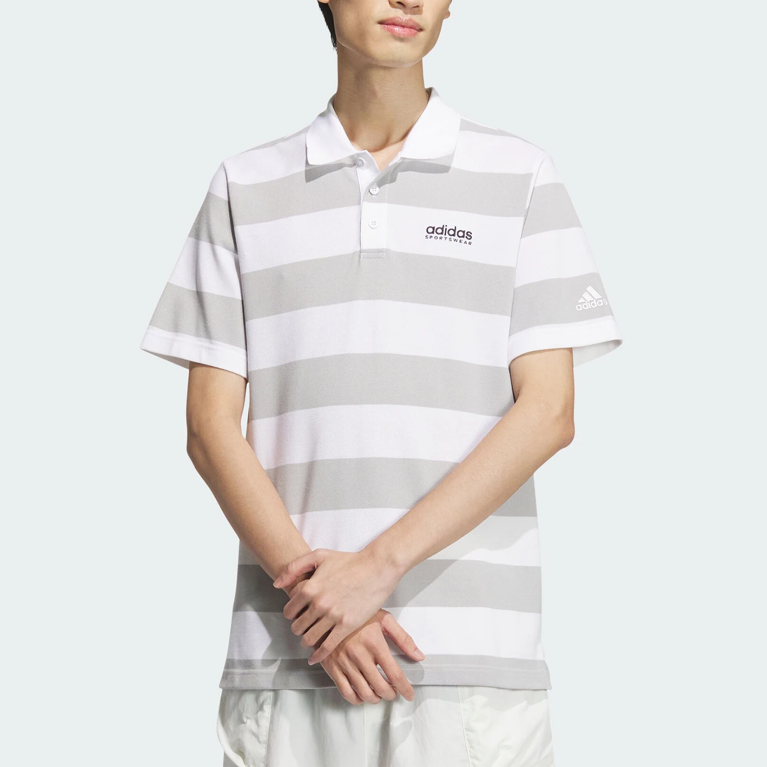 

Мужская повседневная спортивная рубашка-поло Adidas Originals V STRIPE JI9059