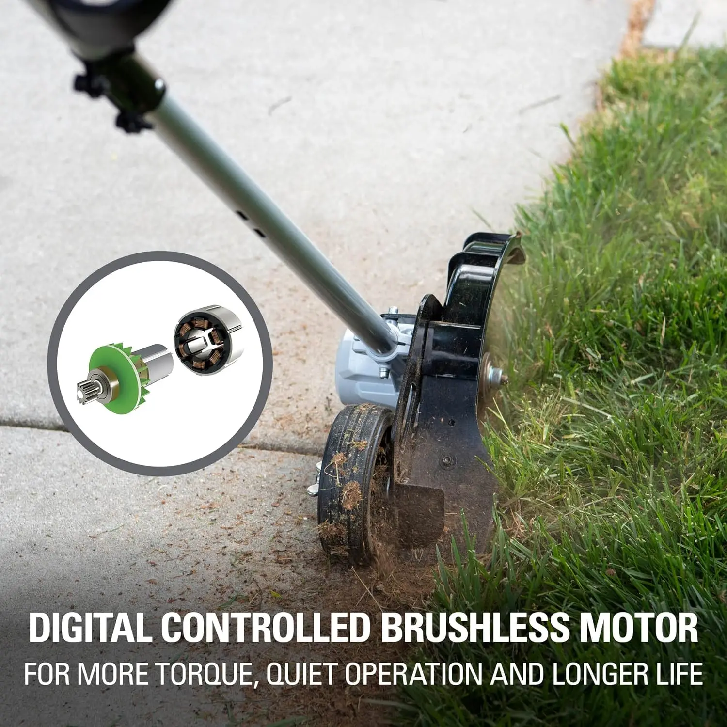 Brushless Edger com bateria e carregador incluídos, 40V, 8 pol, 4.0Ah