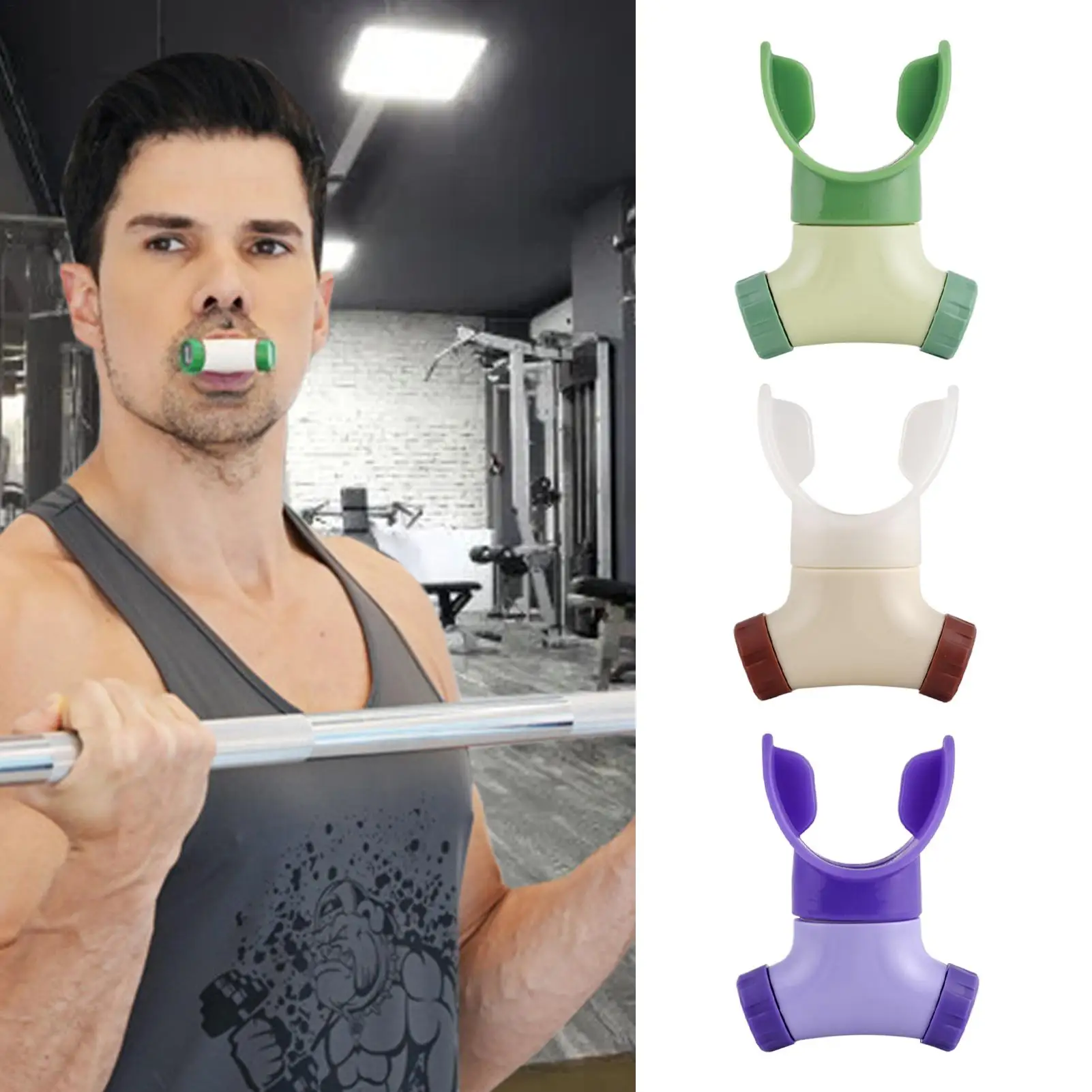 

Respiratory Lung Exerciser Lung Fitness Trainer Portable Adjustable Breath Exerciser Fitness Equipment For Sports Wading Cycling