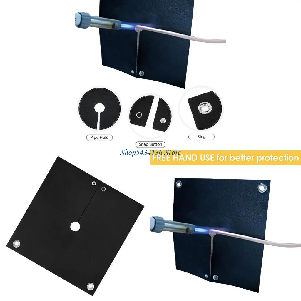 

H7ED High Temperatures Resistant Retardant Welding Blankets, Soft Carbon Felt Mat, Safe Heat Barrier For Soldering Work