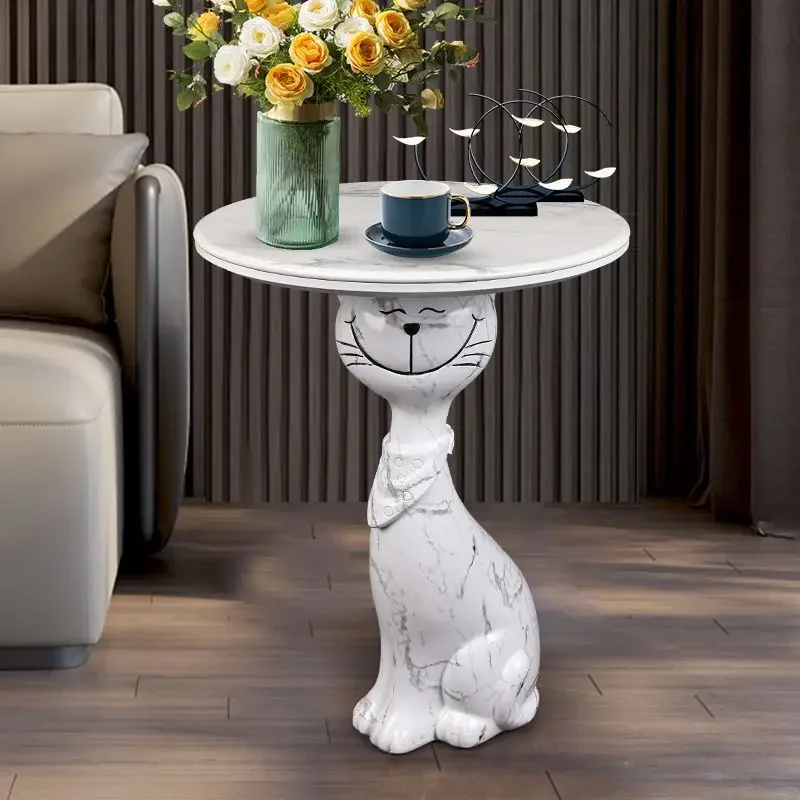 Cat Shape Coffee Table Large Living Room TV Cabinet Next To Sofa Floor Tray Housewarming Gift Large Ornament Home Furniture