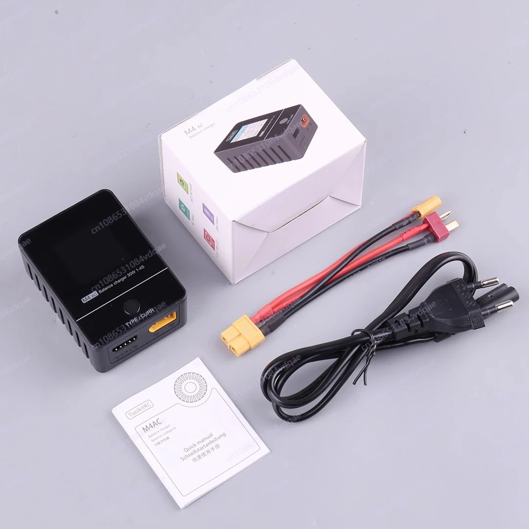 

M4AC lithium battery balance charger LIPO model aircraft 30W2.5A crossing machine charging 1-4S