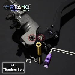 RTAMO Titanium Brake Pump Pin Lever Bolt Jackscrew for Brembo CNC Master Cylinder