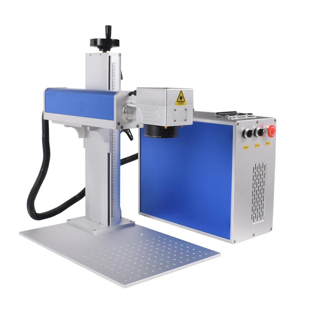 60W MOPA JPT Fiber Laser Marking Machine for Metal Engraving 60W JPT Color Marker 1064nm 175*175mm with Rotary Axis EU Stock