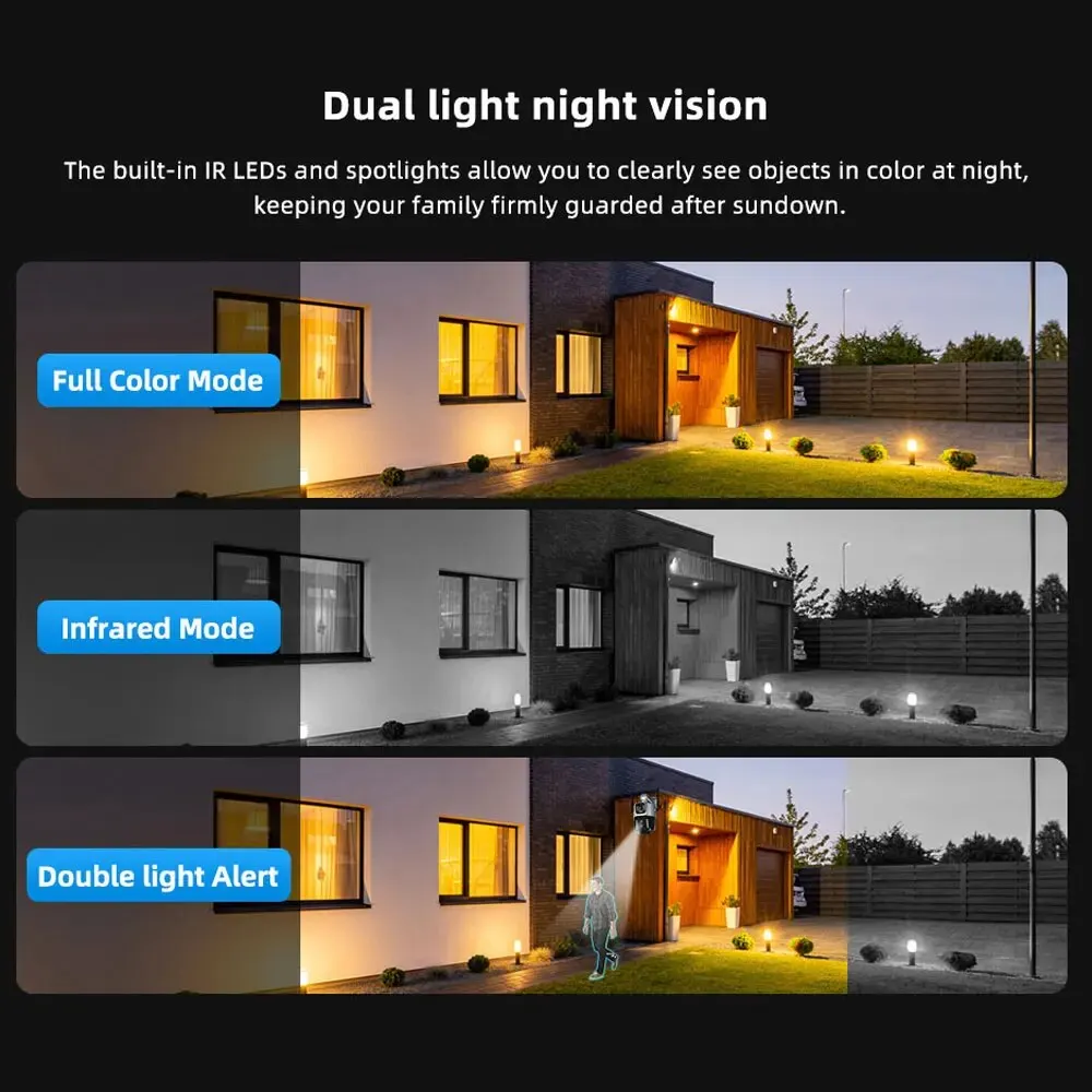 Dual Lens 4G IP Camera WiFi 8MP 4K Surveillance Cameras Wireless Outdoor Smart Home Night Vision V380 Digital Zoom CCTV Camara