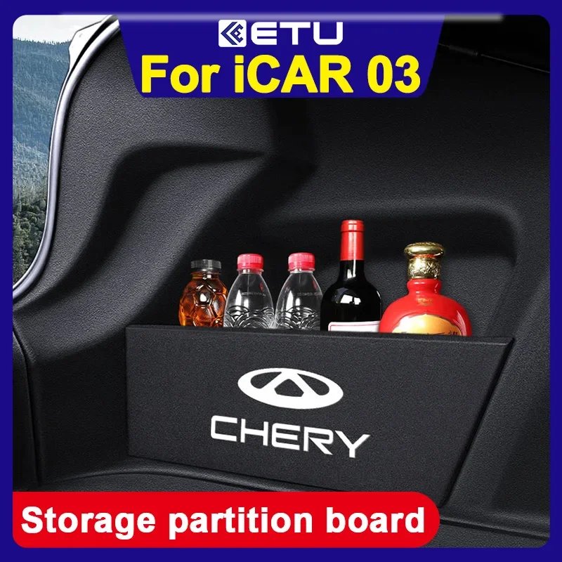 For Chery Icar 03 Jaecoo 6 J6 EV Trunk Partition Storage Box Storage Box Car Modification Accessories Icar03