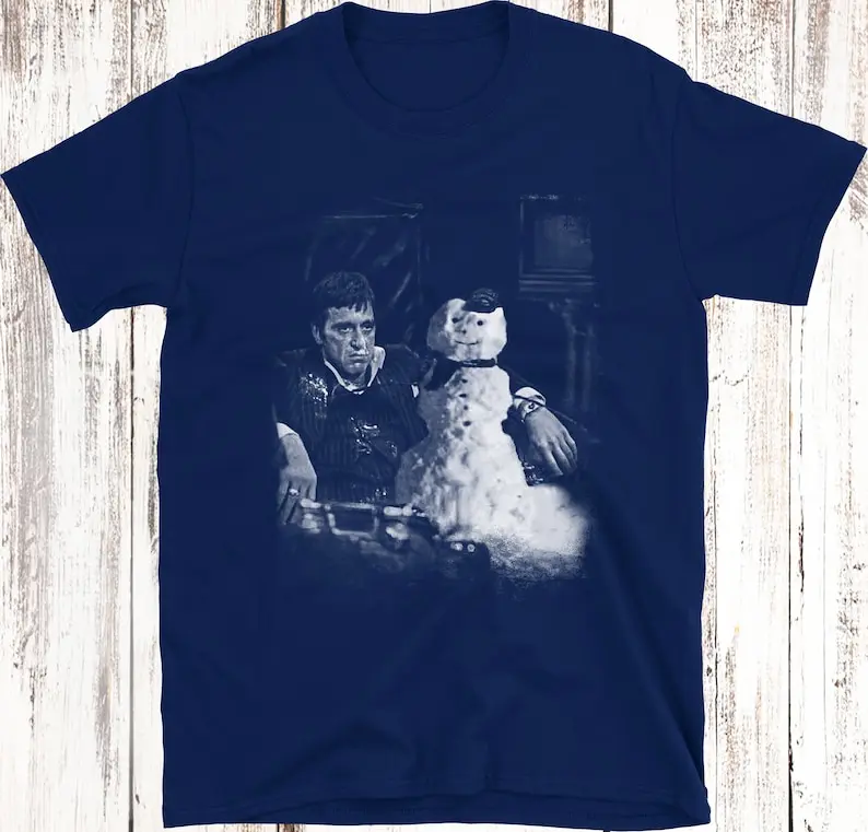 Tony Montana Cocaine Snowman T-Shirt AL Pacino Escobar