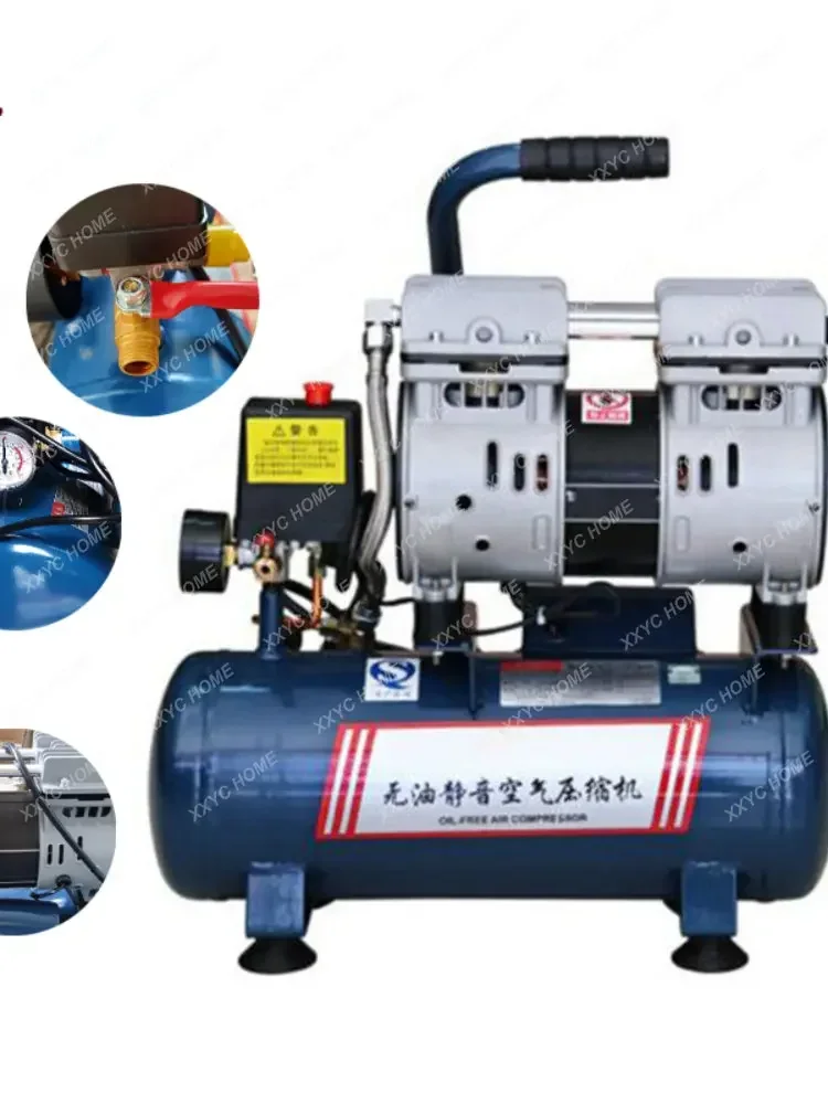 

Silent oil-free air compressor, household air pump, atmospheric tank compressor