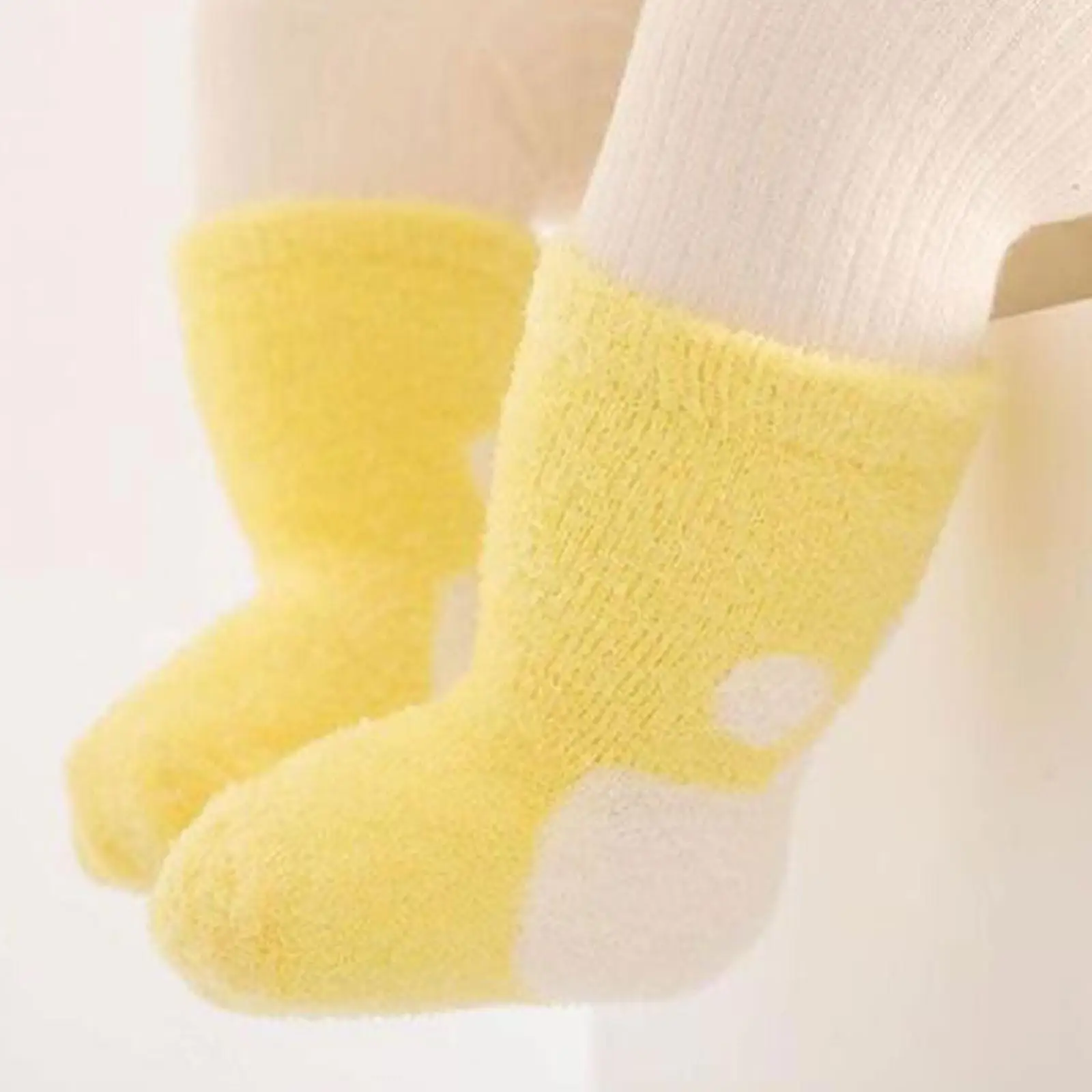 Baby Socks Winter Non Slip Grip Fleece Plush Socks for Boys Girls Kids Baby