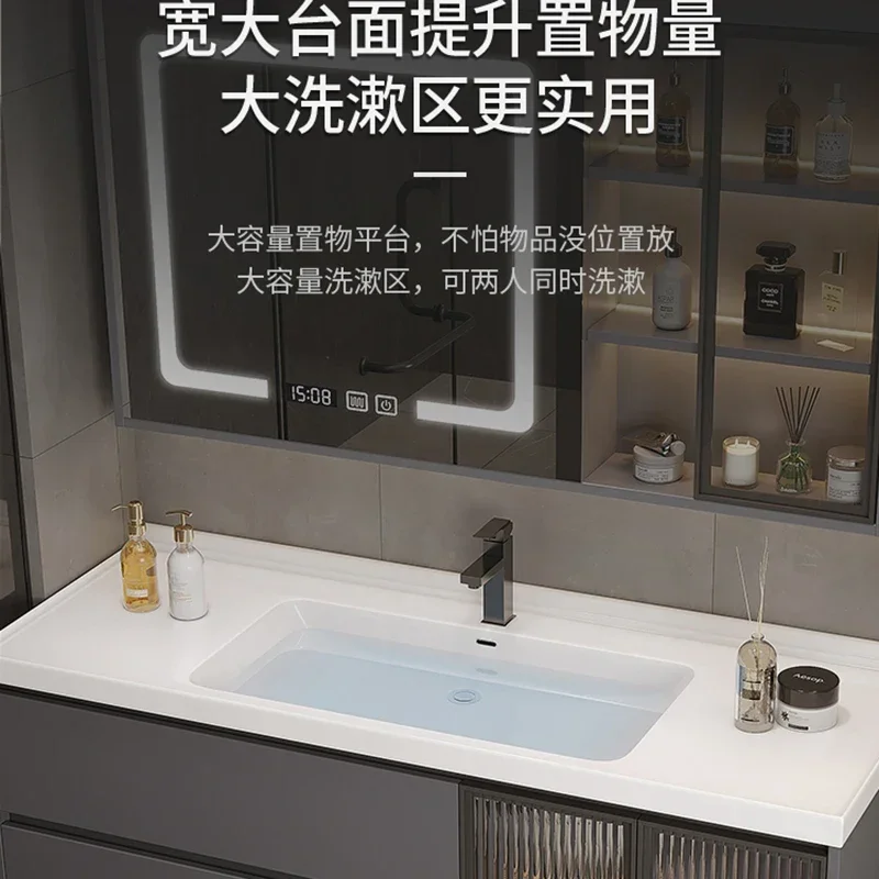 Vanity Mirror Smart Light Bathroom Cabinets Locker Shower Home Furniture Sanitation Bathroom Cabinets Simple Miroir De Salle