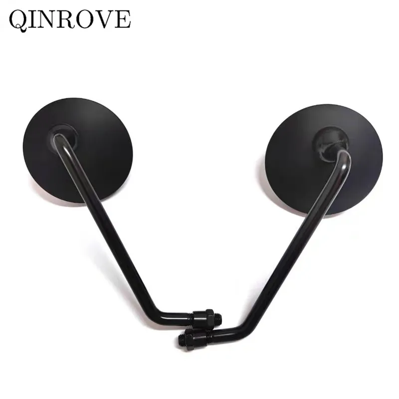 Motorcycle Rearview Mirrors Retro ABS 7/8'' 8/10MM Universal Round Mirror For Royal Enfield Himalayan meteor 350 Honda Shadow