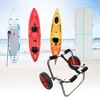 80KG Loading Capacity Foldable Kayak Trolley Energy-saving Two-wheeled Carrier Cart for Kayak Canoe Boat 2