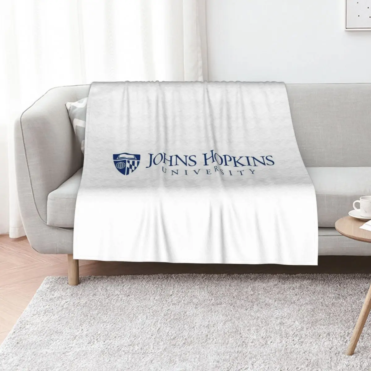 

Johns Hopkins University logo Throw Blanket Decorative Beds Summer Beddings for babies Beach Blankets