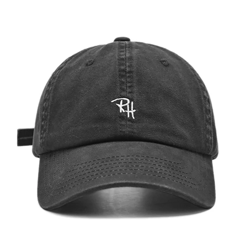 1pcs 간단한 편지 야구 모자 성인 조절 통기성 면화 스포츠 캐주얼 모자 패션 모든 경기 바이저