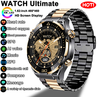 2025New WATCH Ultimate Outdoor Sports Smart Watch Men 460*460 AMOLED Screen Compass GPS NFC BT Call Health Monitoring Smartwatch