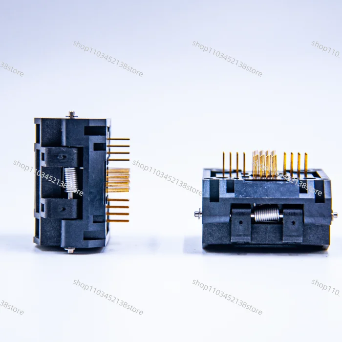 QFP64 pin pitch 0.4 burning test socket IC51-0644-1972 burning socket chip blackbody 7X7