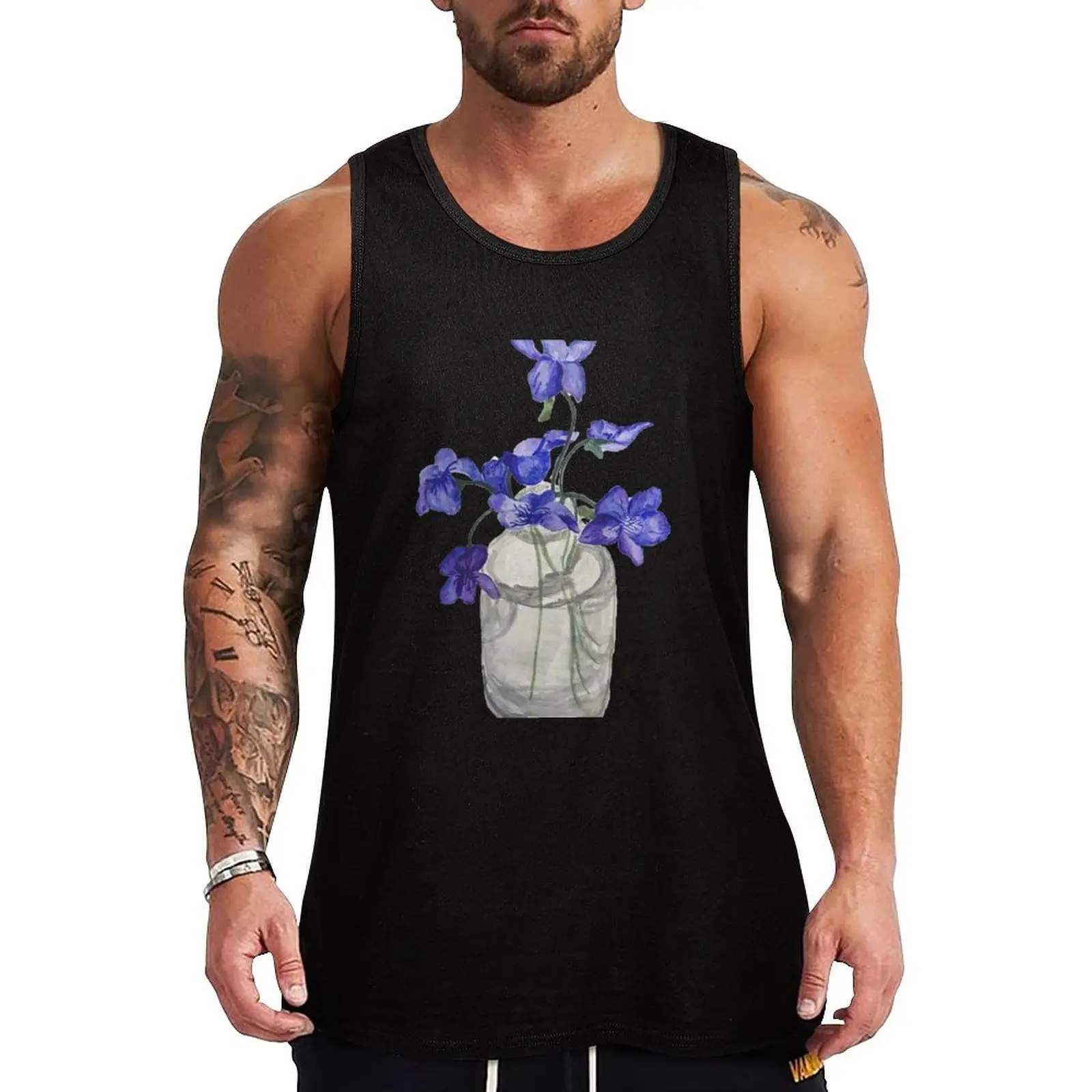

Jar of Violets Tank Top Lightweight Workout Tank Top Breathable Athletic Wear