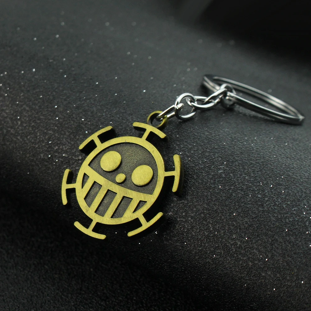 Anime One Piece Keychains Accessories Luffy Hat Zoro Charm Car Bag Key Ring Pendant Metal Keychain Holder Toys for Xmas Gift image 2