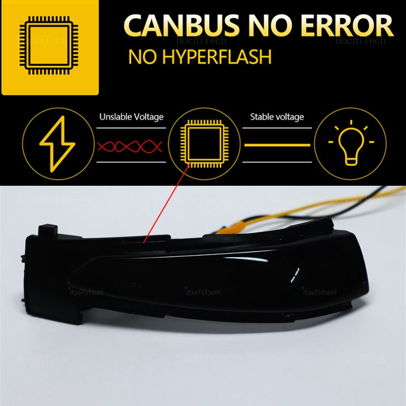 Smoked Lens Side Mirror Sequential Turn Signal Light For Peugeot 508 SW  For Citroen DS5 C4 Grand Picasso II