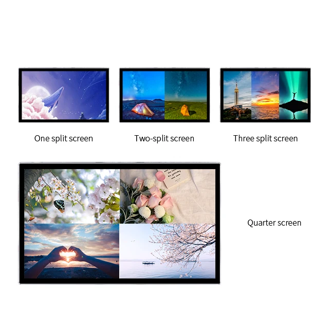 Pantalla de reproductor de publicidad Lcd de montaje en pared, tablero de menú Digital, muestra el Panel de pantalla de vídeo de tienda de señalización Digital