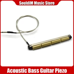 Transducer Under Bridge Saddle Ceramic Piezo Pickup Stringed Instruments for 4 String Acoustic Guitars Bass