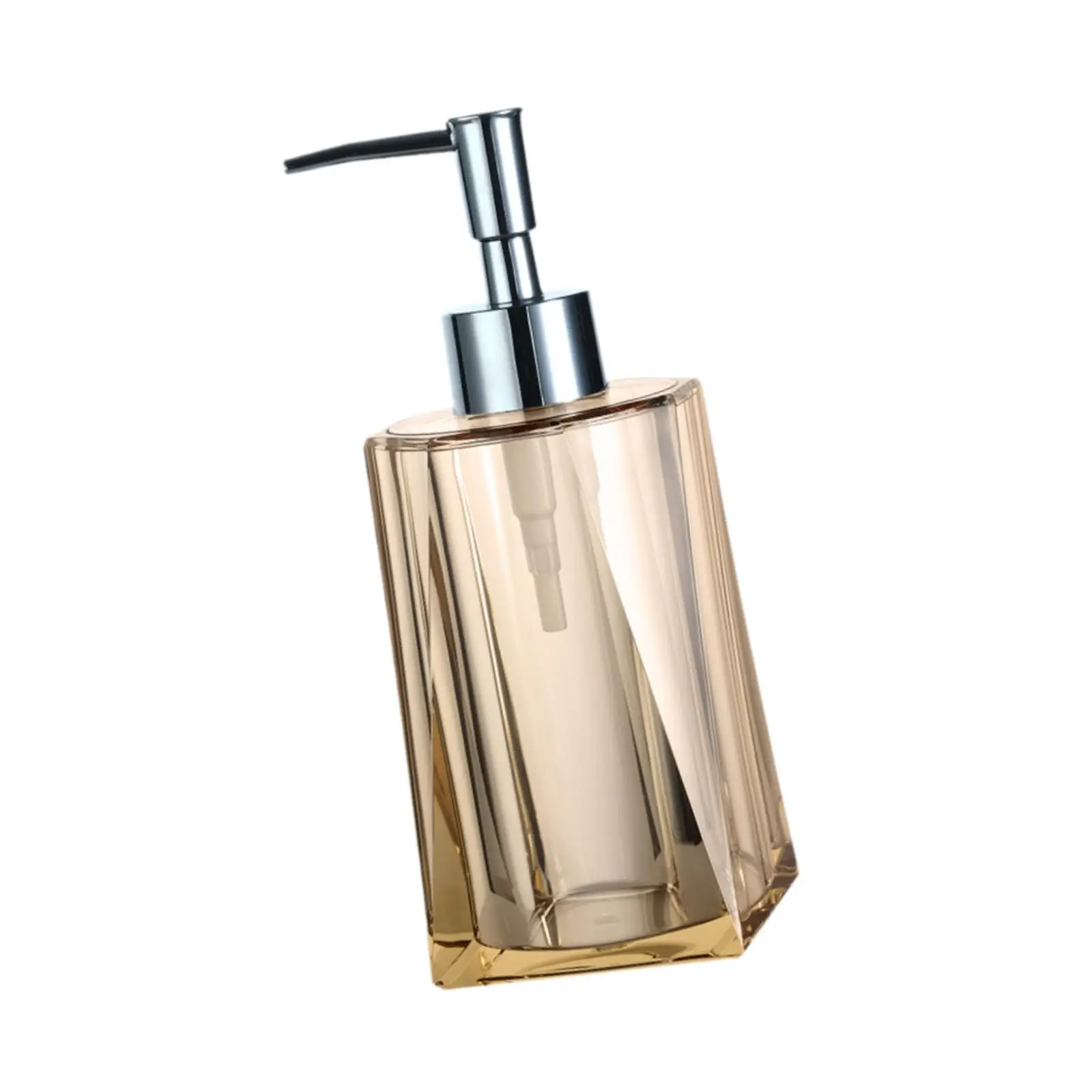 Acrylic Soap Dispenser Bottle with Pump for Bathroom Restroom Refillable Hand Wash Liquid Lotion Container Jar