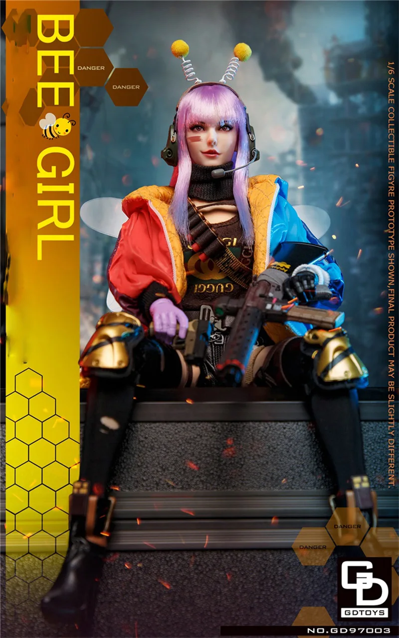 GDTOYS GD97003 1/6 Female Soldier END BEE GIRL Model Toy Full Set 12'' Action Figure In Stock Collectible