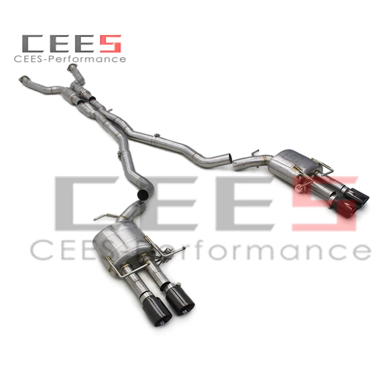 CEES Automotive Catback Exhaust System For BMW M5 E60 5.0 2003-2010 Racing Sport Car SUS304 Stainless Steel Valved Exhaust Pipes