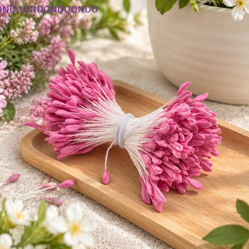 300PCS Artificial Flower Stamens Multi Assorted Colors for DIY Craft Valentine Gift Wrapping Floral Arrangement Decor