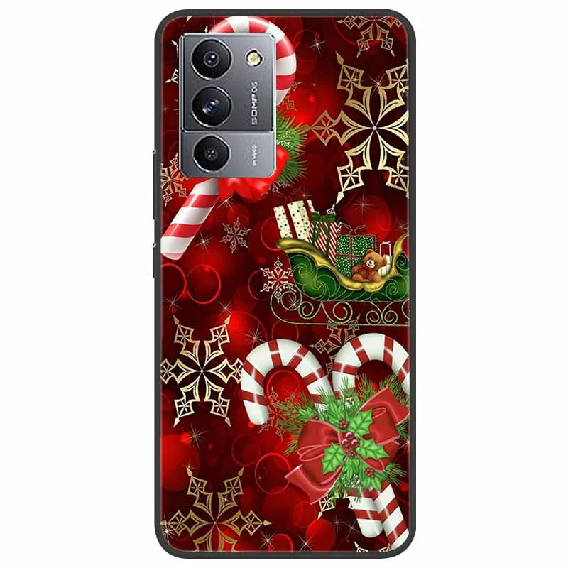 For Lenovo Legion Y70 Case Christmas Soft Silicon TPU Phone Back Cover Case For Lenovo Legion Y70 Y 70 Funda Santa Claus Coque